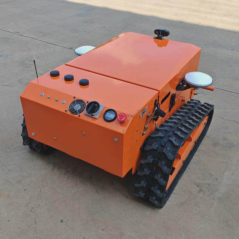 成峰纯电动北斗导航遥控割草机园林草地开荒无人驾驶履带式割草机