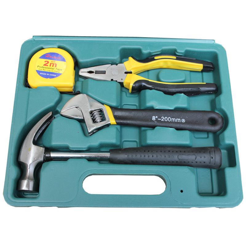 批发13件套工具组套家庭组合工具实用型13工具盒套装工具箱碳钢