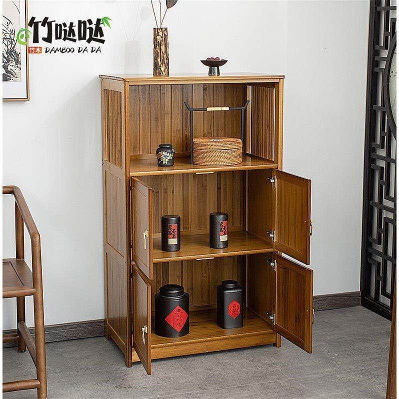 实木厨房置物架多层微波炉架落地烤箱带门柜子碗盘餐边柜放菜橱柜,厨房/烹饪用具,厨房置物架/置物柜/角架,淘宝优惠券,粉丝福利购,淘宝优惠卷