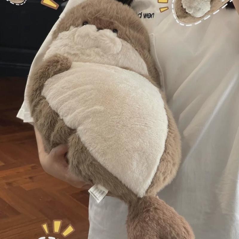 海豹毛绒玩偶公仔抱睡靠垫超软生日礼物女海獭大号抱枕睡觉专用