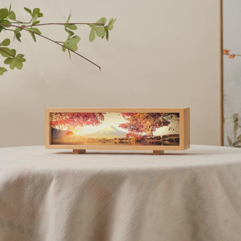 文创日照金山拍拍礼品小夜灯创意氛围灯3d小夜灯桌面现代床头灯摆