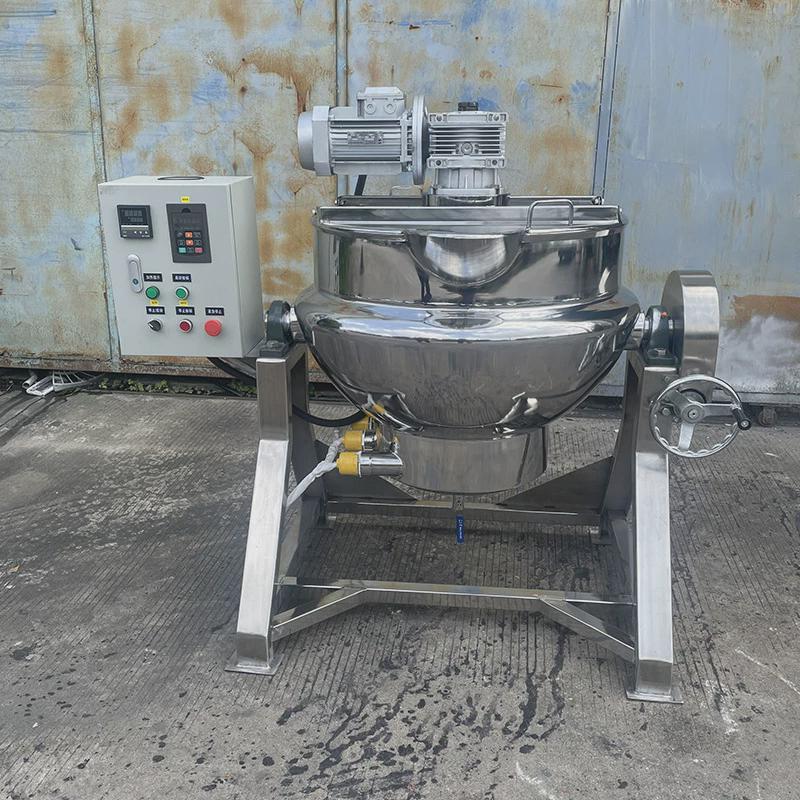 商用不锈钢电加热可倾式夹层锅熟食卤蛋卤煮锅食堂熬粥肉汤蒸煮锅