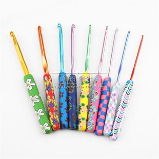 CH118 新品 套opp袋装 钩针工具彩色印花钩针套装 9PCS 软陶钩针9支