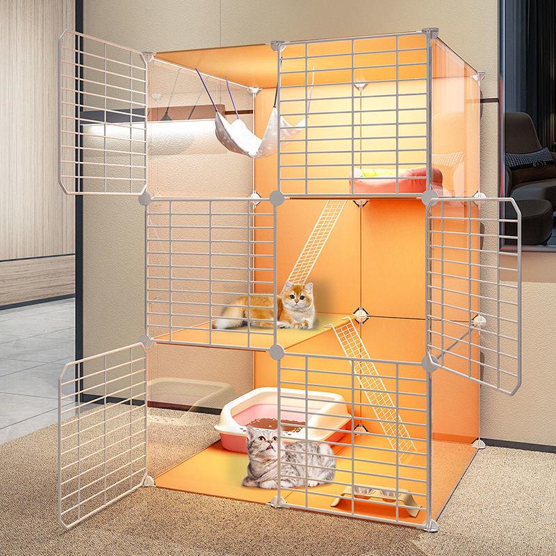 热销猫笼子家用室内两层猫屋宠物厕所一体带猫笼别墅幼猫猫窝猫咪