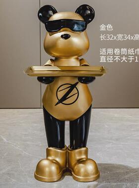 高级感乔迁熊落地收纳摆件客厅沙发胖酒店会所闪电新居搬新家摆设