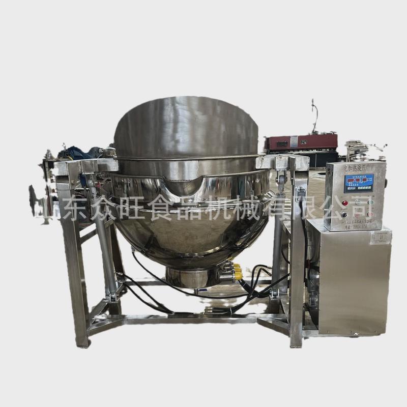 自动翻筐夹层锅豆制品豆干蒸煮卤自动翻筐漂烫夹层锅熟食锅煮锅