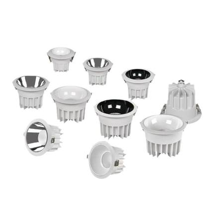 大功率筒灯led嵌入式孔灯酒店商场高铁站机场工程防眩铜灯