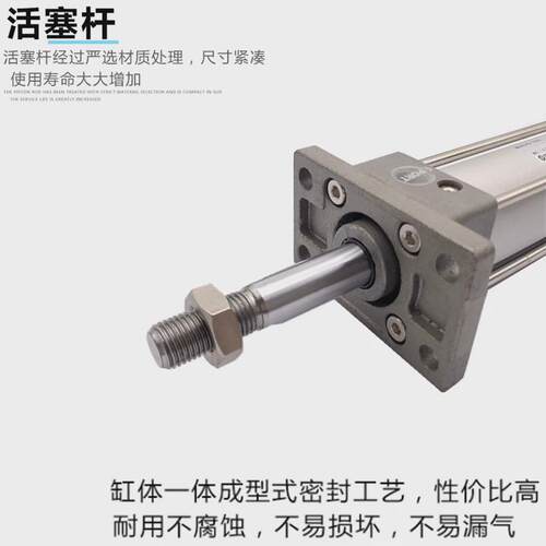 适用SMC型MBF32/40/50/63/80/100/25/MDBF25-50Z前面装法兰板标准