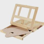 现货木制手提式 小画板架可折叠美术用品画板支架 儿童画架桌面台式