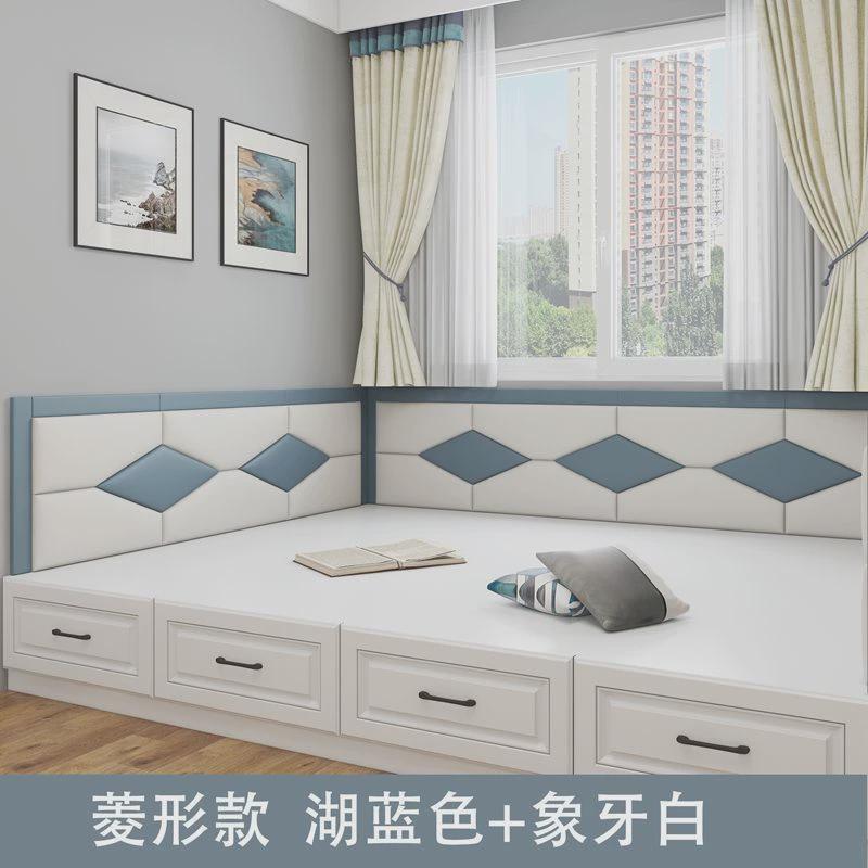 榻榻米床围软包炕围墙贴背景墙防撞电热炕自粘卧室床头板靠背