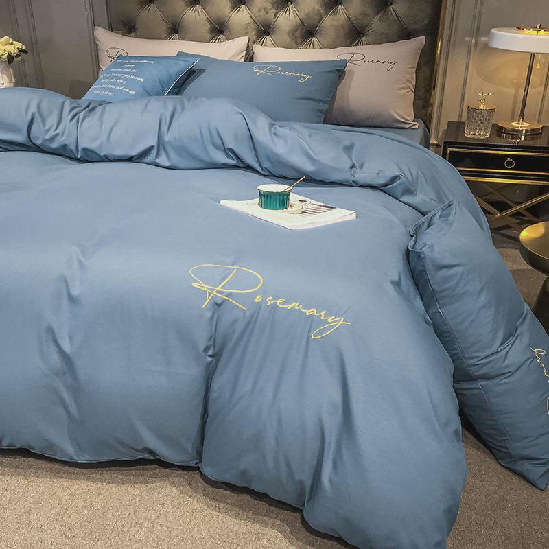 酒店宾馆民宿床上用品耐洗四件套带被子枕头被褥一整套全套七件套