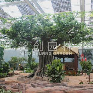 厂家直销仿真榕树假树大型室内景观树装饰用高端仿真大榕树