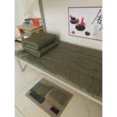 9qxc单人床垫学生宿舍床垫夹棉絮床垫职工加厚折叠褥子其