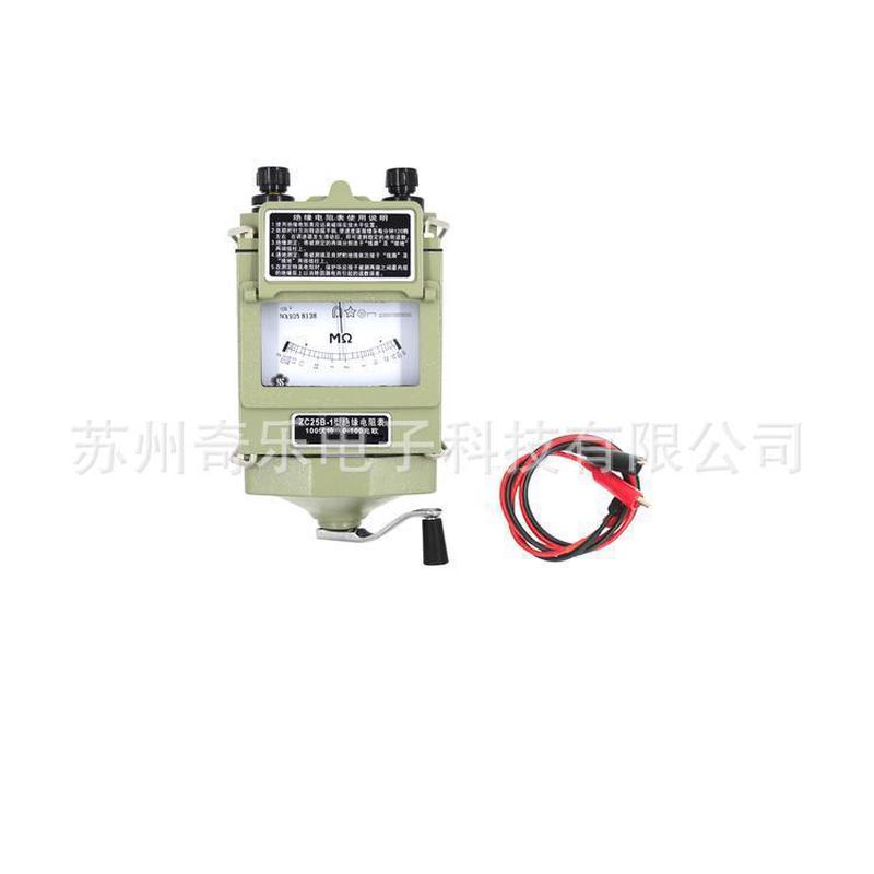zc25b-3/500v1000v兆欧表表绝缘电阻测试仪摇手摇接地表
