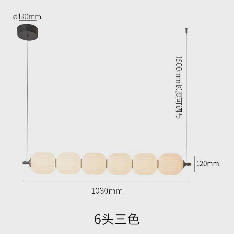 跨境热销北欧创意长条餐厅吊灯现代简约办公岛台吧台网红葫芦吊灯