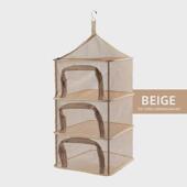 cls户外折叠晾晒网多功能鱼干收纳筐餐具水果蔬菜挂笼晒四层燥架