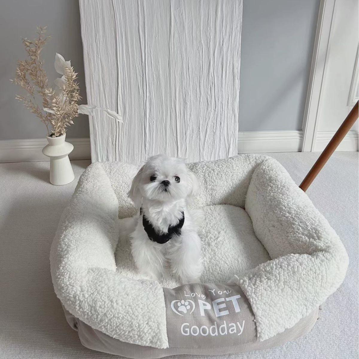 热销大型犬狗窝柔软凉窝猫窝耐脏狗垫狗屋夏季中型通用四季狗床宠