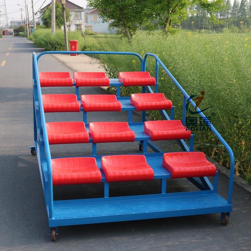 厂家供应田径计时台移动式终点裁判台12座位裁判员看台记录台