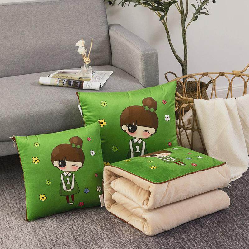 of9d加厚汽车抱枕被子两用新款四季通用车载车内靠枕靠背多功能折