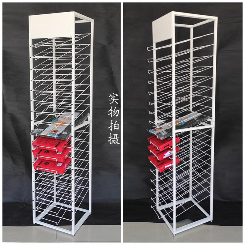 卡纸展示架画室幼儿园分类剪纸画纸置物架包装纸收纳整理铁艺货架