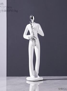 北欧创意个性树脂人物摆件吧装饰品咖啡厅轻办公桌闲置架艺术摆设