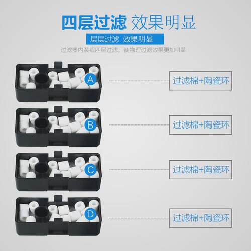 HBL-802-803壁挂式过滤器水族箱草缸鱼缸热带鱼外置过滤桶