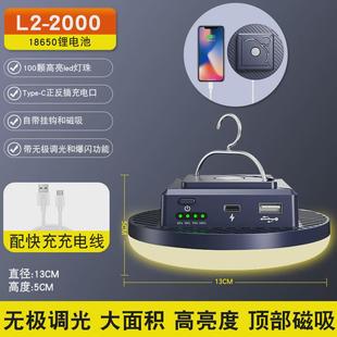 户外超长续航超亮野营帐篷营地停电应急天幕主灯露营灯充电照明灯