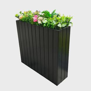 户外碳化室内花盆栅栏隔断花槽樟子松市政庭院阳台防腐木花箱园林