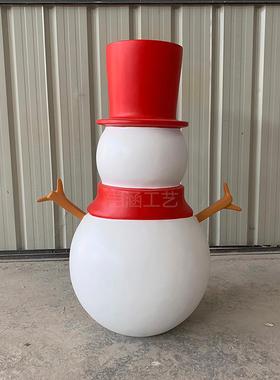 圣诞节泡沫装饰模型雕塑圣诞老人姜饼人商场美陈雪屋圣诞雪人摆件