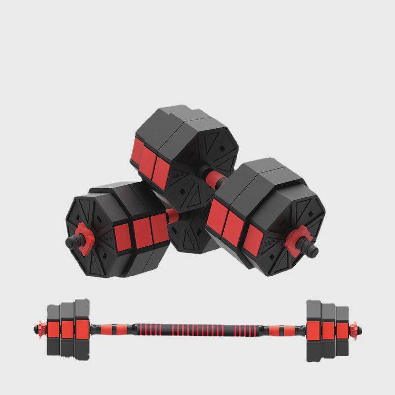 肌哑铃男士家用健身器材家用20/30/公斤杠铃一对练臂八角可调节套