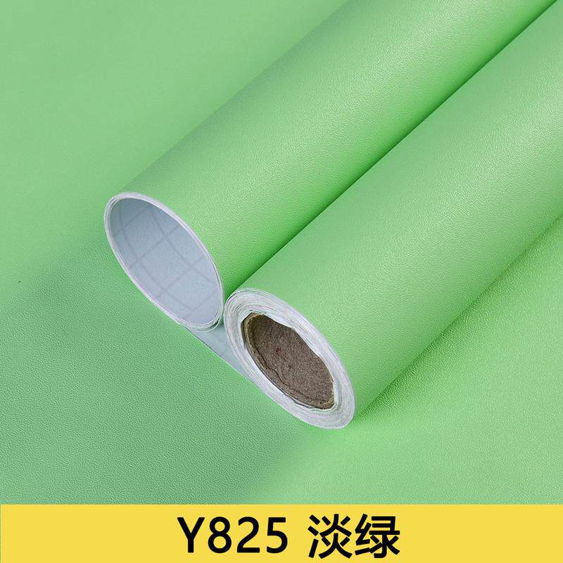 纯色墙纸自粘加厚PVC自贴素色简约柜子翻新壁纸防水儿童学校墙贴