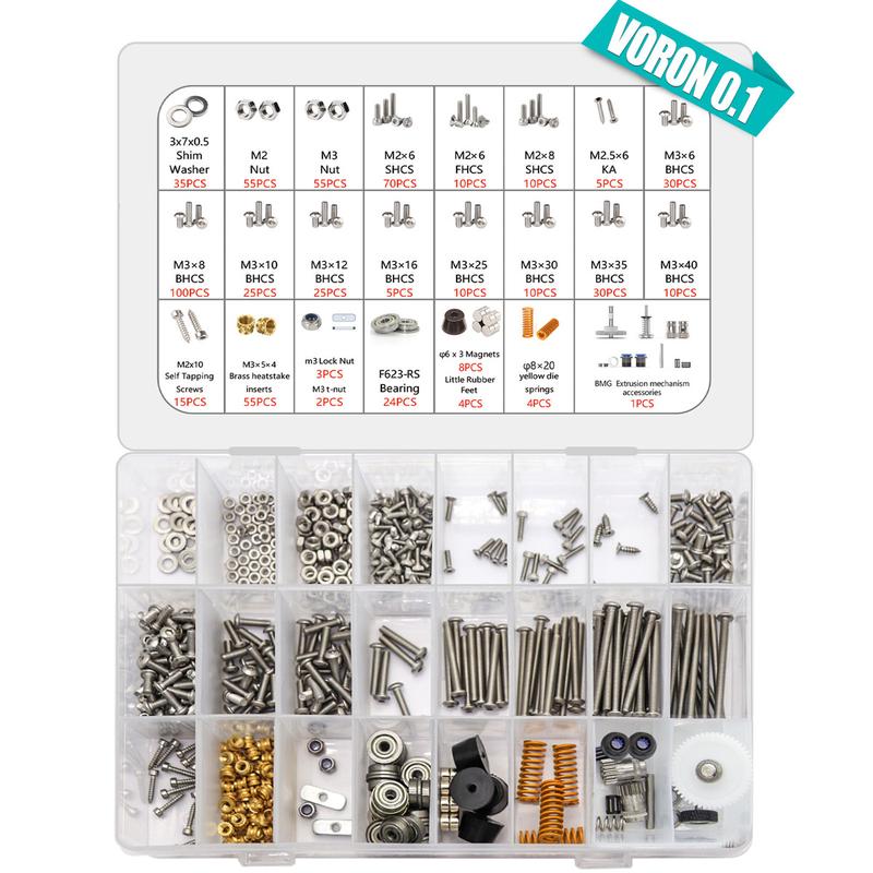 热销voron0.1/2.4/三叉戟紧固件螺丝包含五金全套3d打印机配件