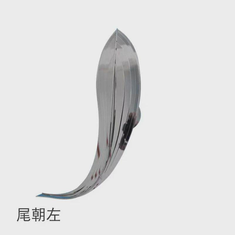 雕塑鱼不锈钢户外镂空小鱼景观现代抽象别墅庭院水景装饰鱼群摆件