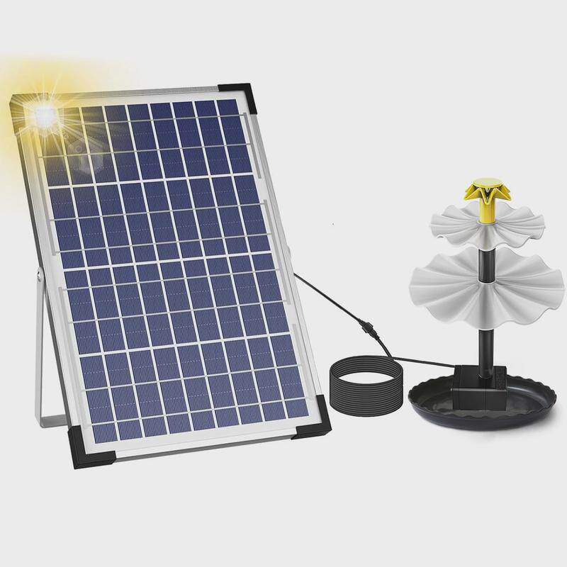 新款庭院喷泉10w分体太阳能流水喷泉户外别墅花园装饰鱼池景观