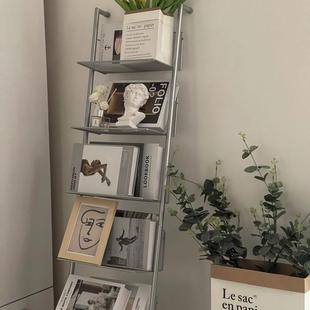 ins中古落地多层报刊置物架工作室杂志陈列展示拍摄收纳落地书架