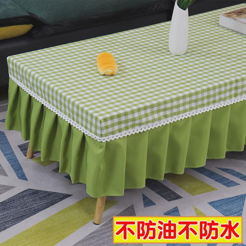 eq4f茶几桌布幼儿园布套长方形家用防油防水免洗台布茶几布餐桌套