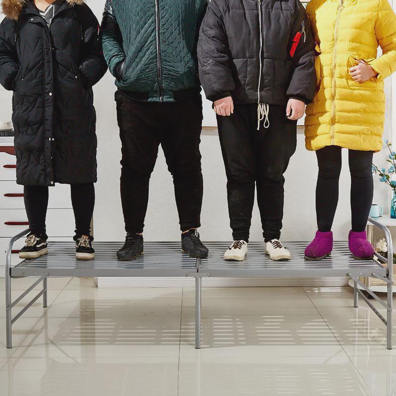 包邮折叠床单人床钢丝床两折床铁艺床午休床陪护床简易床两折床