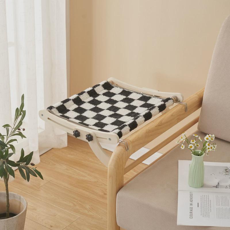 木质猫吊床阳台猫挂床边悬挂猫窝床猫床可挂可放四季保暖猫窝批发