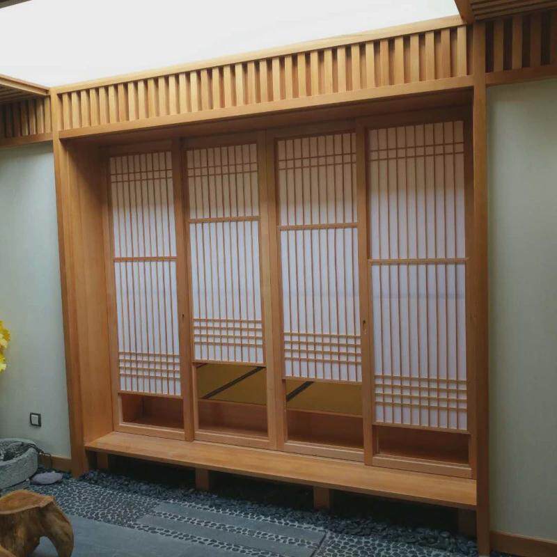 榻榻米定制整体卧室日式地台实木塌塌米床衣柜一体全屋飘窗柜定做