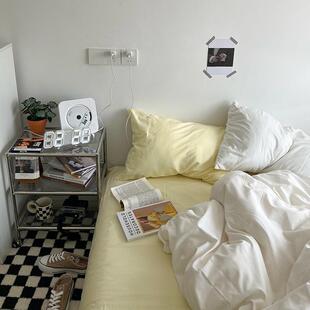 tuf4ins混搭四件套水洗棉1.8床上用品春夏单人学生宿舍三