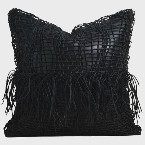 现代奶油风样板间抱枕手工编织客厅沙发靠垫酒店软装轻奢靠枕批发