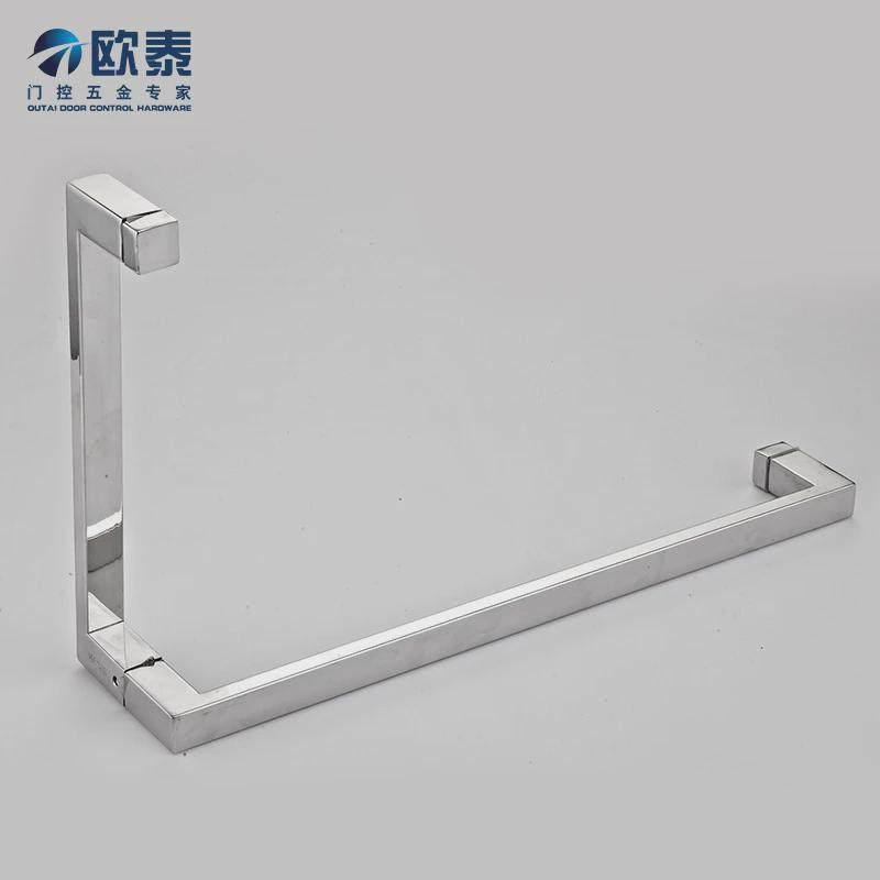 304不锈钢大拉手浴室玻璃门方形把手移门淋浴房卫生间推拉门配件