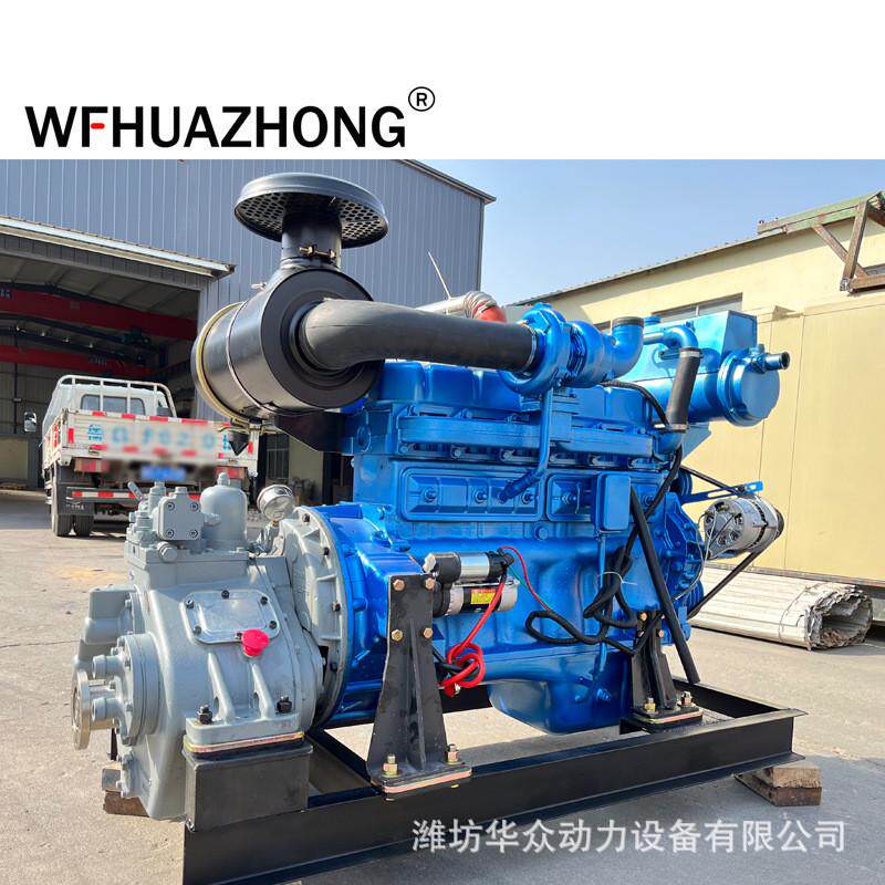 潍坊船用发动机厂船舶柴油机R6105船用柴油机150马力120齿轮箱