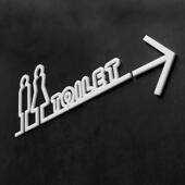 公共卫生间指示牌洗手间箭头指引标志提示牌导向标识牌高档wc厕所