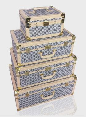 经典手提箱样板间衣帽间收纳箱道具摆件会展厅卖场陈列样板房箱子