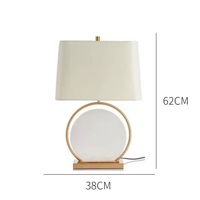 豪华云石大理石新中式台灯天然轻奢禅意后现代款客厅样板间软装