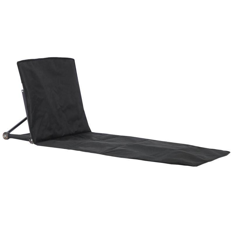 户外折叠靠背垫椅野外野餐露营室外便携式加长单人休闲沙滩躺椅