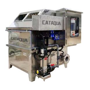 崇睿滚筒转鼓微滤机水产养殖源水尾水机械过滤器鱼虾微自动滤器