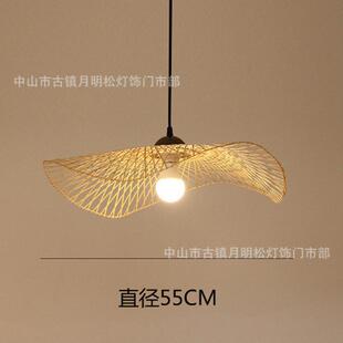 日式竹编竹灯具吊灯创意个性装饰艺术餐厅灯禅意茶室会所楼梯间艺