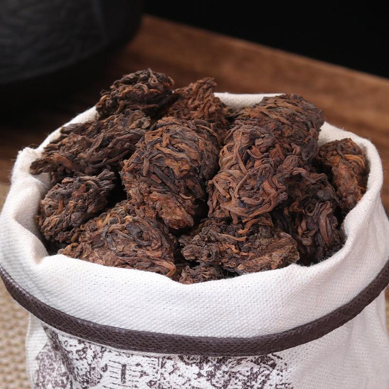 新品益号临沧普洱茶熟茶老茶头陈年散装云南糯伍古树茶老普洱熟茶